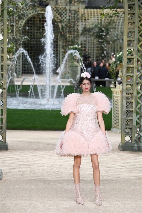 paris chanel 2018 kaia gerber|Inside the Fanciful Garden Party That Was Chanel's Spring 2018 .